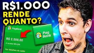 🟢 Conta PagBank Quanto Rende R 1000 reais no PagBank Rendimento PagBank Vale a Pena SIMULAÇÃO [upl. by Leor]