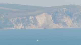 Landslip at St Oswalds Bay on the Jurassic Coast between Durdle Door and Lulworth Cove Dorset [upl. by Atiuqnahs524]