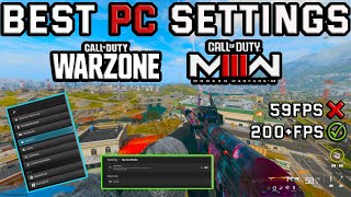 BEST PC Settings for Call Of Duty WarzoneModern Warfare 3 [upl. by Ursula]