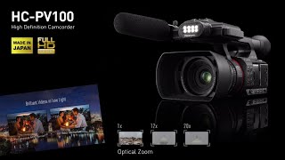 Unboxing of Panasonic HCPV100 Camcorder  Its simply awesome [upl. by Alarick]