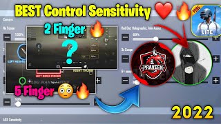 PUBG Mobile Lite Best Contols 2 Finger amp 5 Finger  PUBG Lite New Best Sensitivity Settings 🔥 [upl. by Daron]