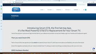 How to activate smart stb app and add portal url Website wwwinfinitytvco [upl. by Greggs]