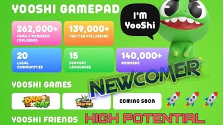 YooShi Token GAMEPAD Partner with SAMSUNG Game YooShi BINANCE BSC DNACAT METAVERSESTARMON [upl. by Atiniuq131]