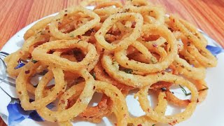 Potato Garlic Rings  Easy Potato Rings  Snacks Recipe [upl. by Naitsirhc]