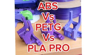 ABS vs PETG vs PLA PRO suite [upl. by Islehc]