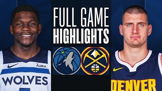 TIMBERWOLVES at NUGGETS  FULL GAME HIGHLIGHTS  March 29 2024 [upl. by Ztnahc]