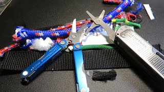 Leatherman FREE T4 vs MICRA  scissors test MT VOD [upl. by Steffin]