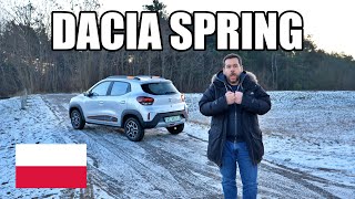 Dacia Spring  najtańszy elektryk PL  test i jazda próbna [upl. by Bourn]