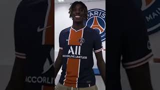 Moise Kean goal celebration dance shorts psg moisekean azzurri [upl. by Ahsenahs934]