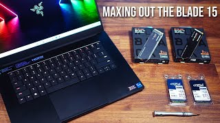 Razer Blade 15 2022 Upgrading the RAM and SSDs to the Max [upl. by Arag]