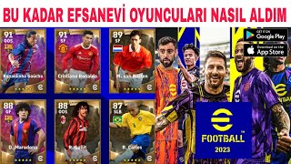 RONALDİNHOMARADONA EFSANEVİ LEGENDARY FUTBOLCULARLA NASIL ALINIR efootball 2023 mobile [upl. by Vernen]