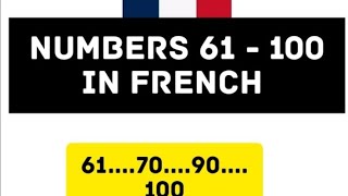 FRENCH NUMBERS quot61  100 les nombres français Frenchclasswithannabel [upl. by Refinney582]