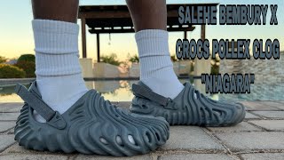 SALEHE BEMBURY X CROCS POLLEX CLOG quotNIAGARAquot REVIEW amp ON FEET THIS IS A NICE SUBTLE COLOR [upl. by Dimo]