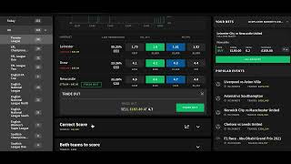 SUCCESSFUL PRE GAME TRADING LEICESTER VS NEWCASTLE [upl. by Abbie]