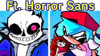 Friday Night Funkin Vs Horror Sans FULL WEEK  Midnight Hunger FNF ModUndertaleFt Horror Sans [upl. by Airdnas110]