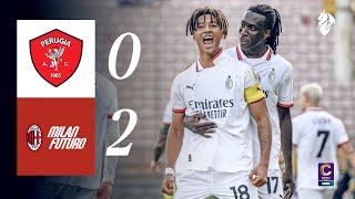 Zeroli with a 𝐎𝐕𝐄𝐑𝐇𝐄𝐀𝐃 𝐊𝐈𝐂𝐊  Perugia 02 Milan Futuro  Highlights Serie C [upl. by Verene]