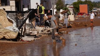 Flooding rescue efforts underway as death toll rises in Spain  Deadly flooding [upl. by Eseenaj]