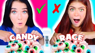 ASMR Candy Race With Most Popular Candy  Mukbang By LiLiBu [upl. by Onyx]