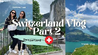 Switzerland Vlog Part 2  Interlaken Wengen Lauterbrunnen Grindelwald and more [upl. by Airdnalahs21]