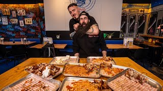 TRYING TO BEAT AN ALL YOU CAN EAT WING RECORD VS UFC HEAVYWEIGHT CHAMP TOM ASPINALL  BeardMeatsFood [upl. by Annekim]