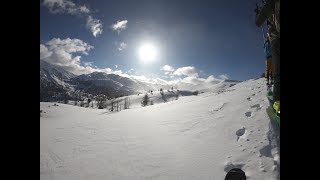 2018 Powder day  Vialattea Monti della Luna  Gopro hero 6 [upl. by Edgard]