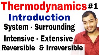 Class 11 Chapter 6  Thermodynamics Introduction  Reversible and Irreversible Process IIT JEE NEET [upl. by Snah675]