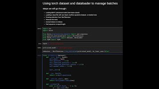 Pytorch DataLoader  BERT Tokenization [upl. by Ardnasela]