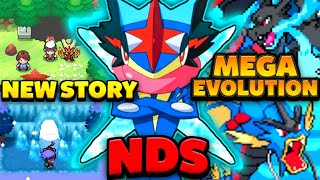 Pokemon NDS Rom Hack 2023 With Mega Evolution New Story Gen 16 amp Much More [upl. by Anirb]