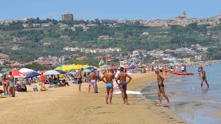 Beach in Vasto Adriatic coast Italy [upl. by Renaxela]