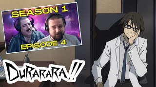 SFR Durarara S1E4 quotUtterly Alonequot v2 REACTION [upl. by Bartie]