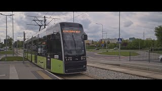 Poland Gorzów Wielkopolski tram 4 ride from to Fieldorfa quotNilaquot [upl. by Ezri938]