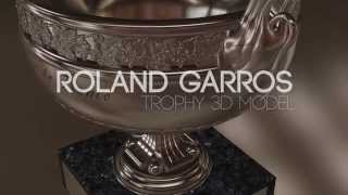 Roland Garros Trophy 3D Model [upl. by Yasnil]