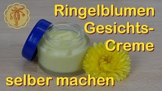 Ringelblumen Gesichtscreme CalendulaCreme selber machen [upl. by Arron]