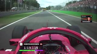 Kimi Raikkonens recordbreaking Monza Pole  2018 Italian Grand Prix [upl. by Acinaj]