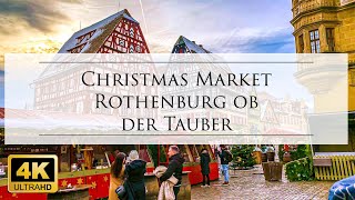 Christmas Market Rothenburg ob der Tauber Germany  Weihnachtsmarkt Rothenburg 2022 [upl. by Farlay]