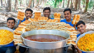 MISAL PAV  Kolhapuri Misal Pav Recipe  Street Food  Village Rasoi [upl. by Anitan176]