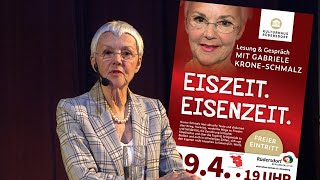 Gabriele KroneSchmalz I Eiszeit  Eisenzeit I 29 April 2024 Rüdersdorf b Berlin [upl. by Razec]