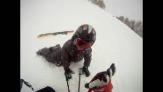 PizzaDo a Pizza Yard Sale skiing ski crash free skiing extreme [upl. by Timon]