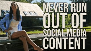 NEVER Run Out Of Social Media Content Again With This Simple Tip [upl. by Otnicaj]