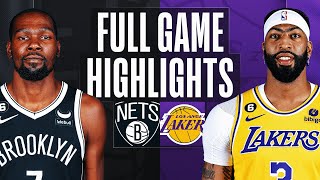 NETS at LAKERS  NBA FULL GAME HIGHLIGHTS  November 13 2022 [upl. by Enuj]