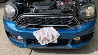 Headlight bulb replacement on a Mini Countryman [upl. by Gabbert419]