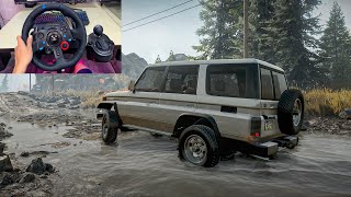 Snowrunner  Toyota Land Cruiser 70 1984  Logitech G29 Gameplay [upl. by Lotus]