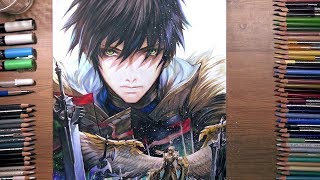 Seven Knights Rudy  speed drawing  drawholic [upl. by Divadnahtanoj]