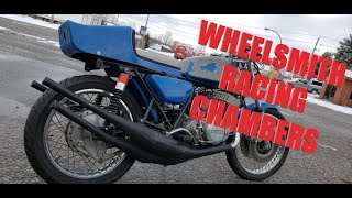 1972 KAWASAKI H2 750 TRIPLE MACH IV  WHEELSMITH RACING CHAMBERS [upl. by Isiah398]