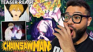 SAIU CHAINSAW MAN O FILME REZE ARC TRAILER REACT [upl. by Oina]