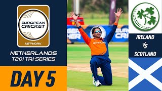 🔴 ECN Netherlands T20I TriSeries May 2024  Day 5  Ireland vs Scotland  23 May 2024 [upl. by Lertram]