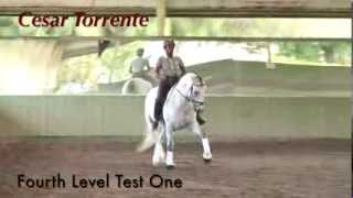 Dressage Judge Cesar Torrente Fourth Level Test 1 Judged and One on One Training [upl. by Tedda]