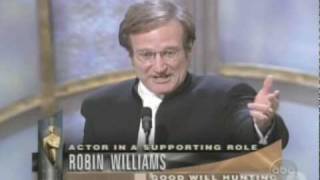 Robin Williams Wins Supporting Actor 1998 Oscars [upl. by Engen]