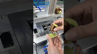 100 Cylinder Press Automatic Common Mode Toroidal Inductor Coil Lead Wire Cutting Forming Machine [upl. by Adihsaar]