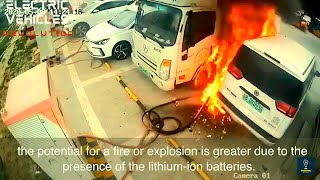 TOP FIRES COMPILATION Electric Cars And Batteries Catch On Fire And Explode During Charging [upl. by Natividad885]